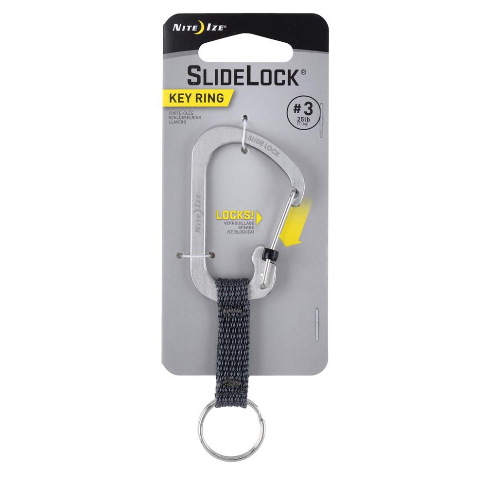 Slidelock Keyring (Stainless), 0094664037120