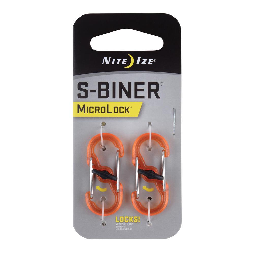 S-Biner Microlock PolyCarbonate Pack of 2 (Orange), 0094664037236