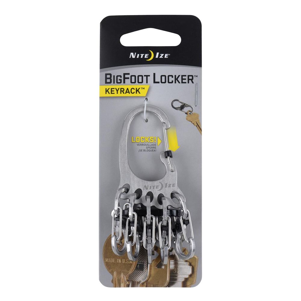Nite Ize Bigfoot Locker Keyrack (Stainless) by Nite Ize - ISBN: 0094664037410