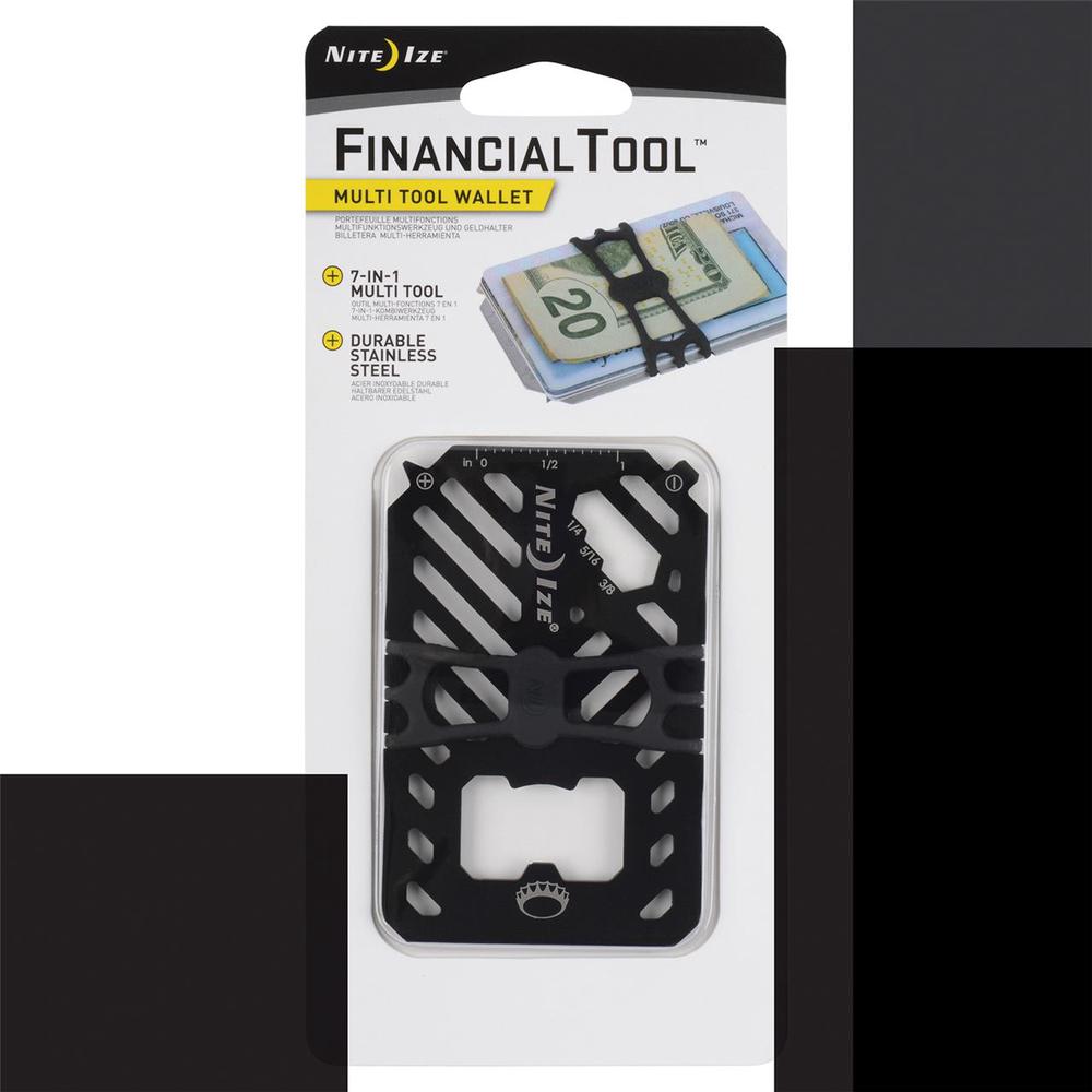 Financial Tool Multi Tool Wallet (Black), 0094664039674