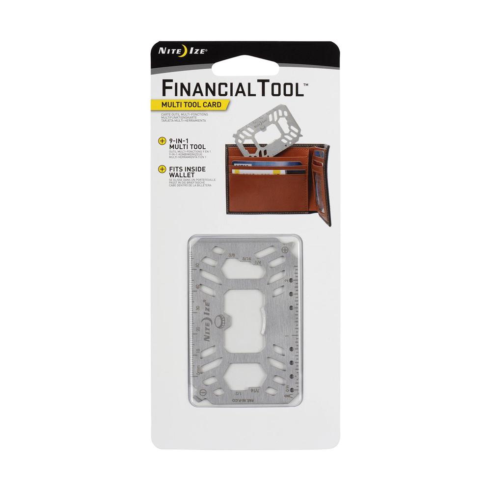 Nite Ize Financial Tool Multi Tool Card (Stainless), 0094664039940