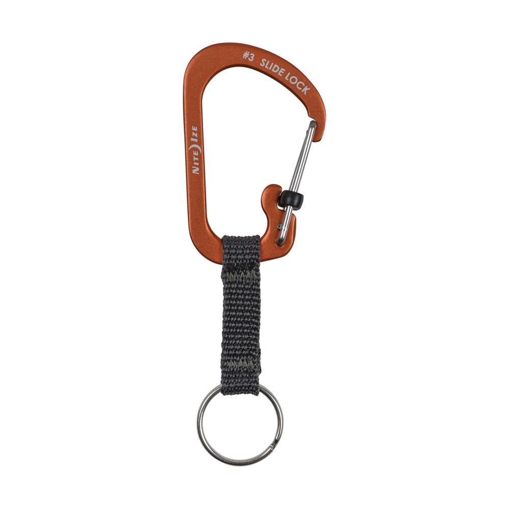 Slidelock Aluminum Keyring (Orange), 0094664041738