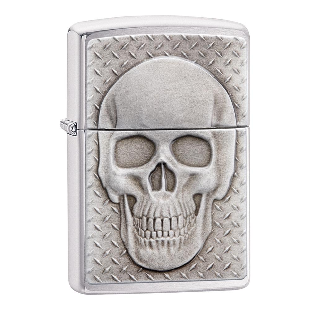 Zippo 200 Skull With Brain Surprise Lighter, 0191693076820