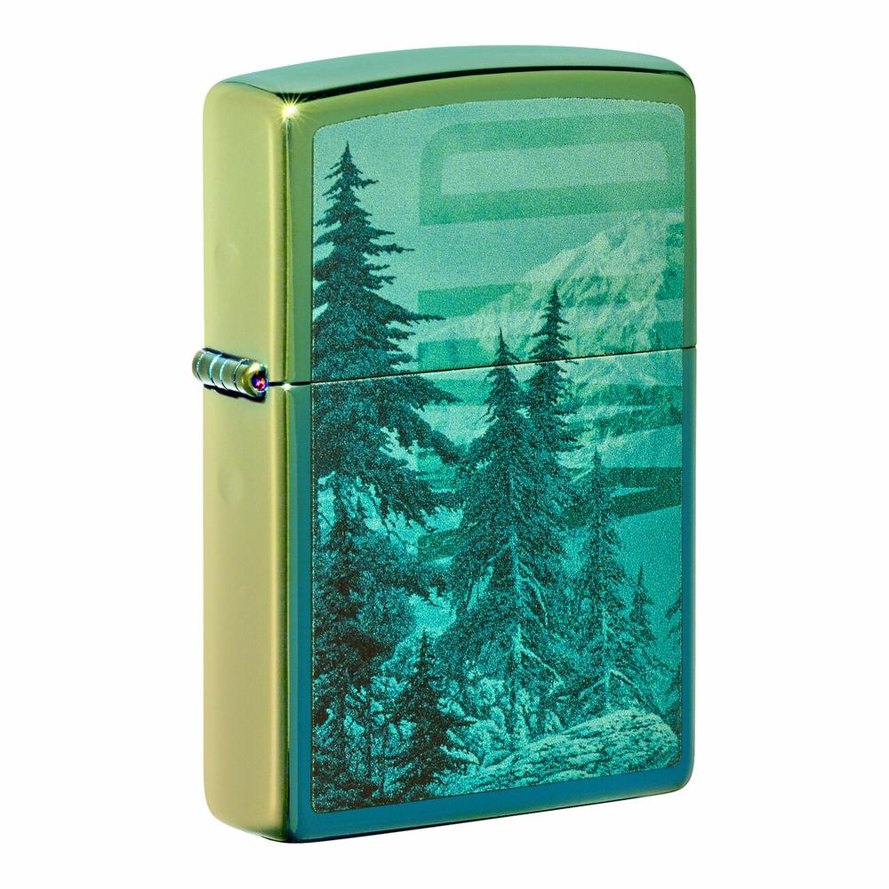 Zippo High Polished Mountain Design Lighter, 0191693199932