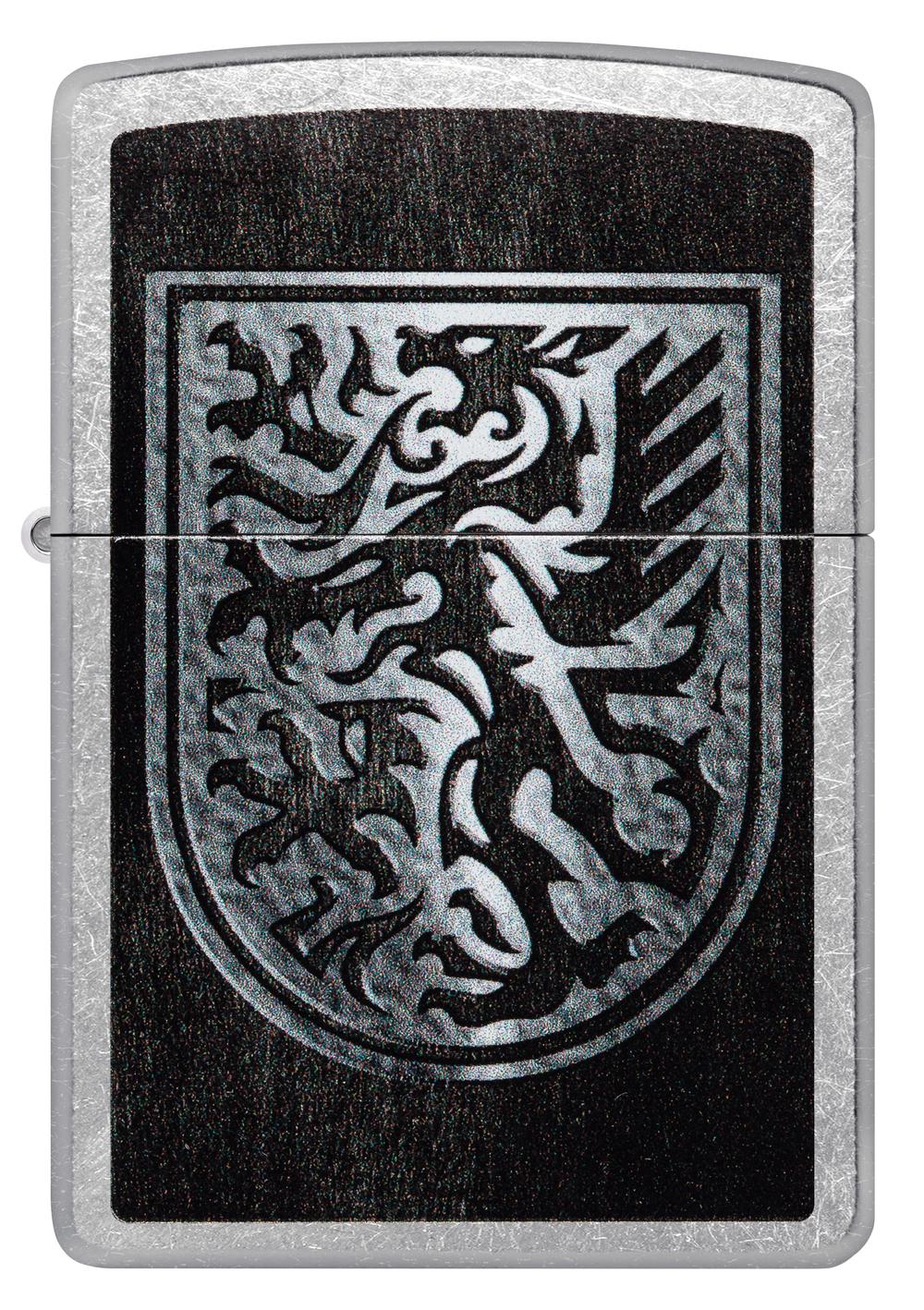 Zippo Dragon Shield Street Chrome Lighter, 0191693548235