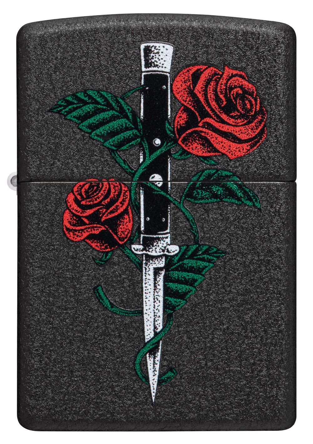 Rose Dagger Tattoo Design Lighter, 0191693718614