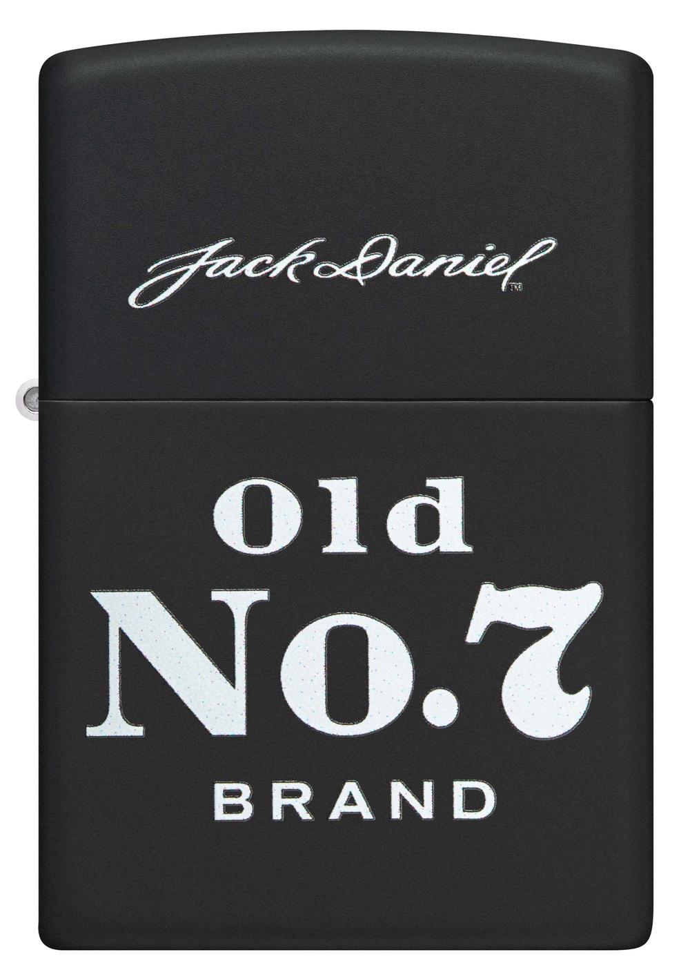 Zippo Jack Daniel's Old #7 Black Matte Lighter, 0191693719086