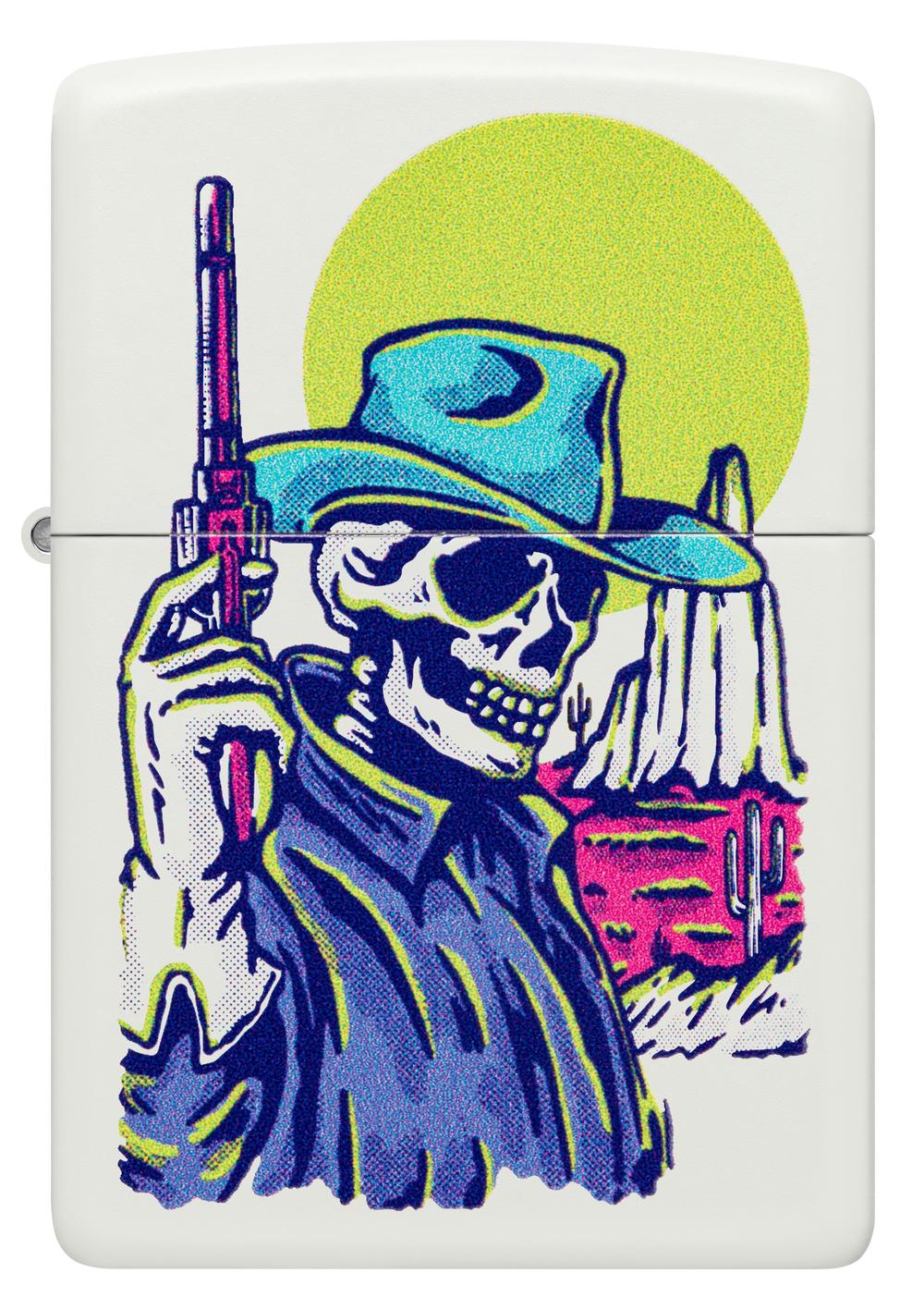 Zippo Cowboy Skull Design White Matte Lighter by Zippo - ISBN: 0191693736595