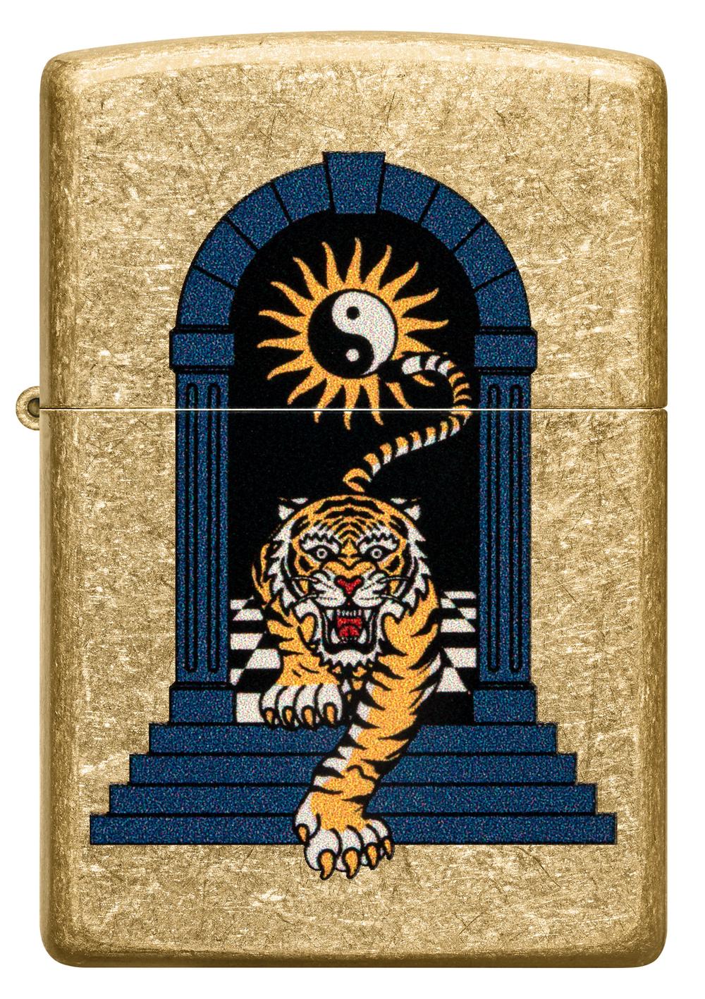 Zippo Tiger Tattoo Design Lighter, 0191693740554