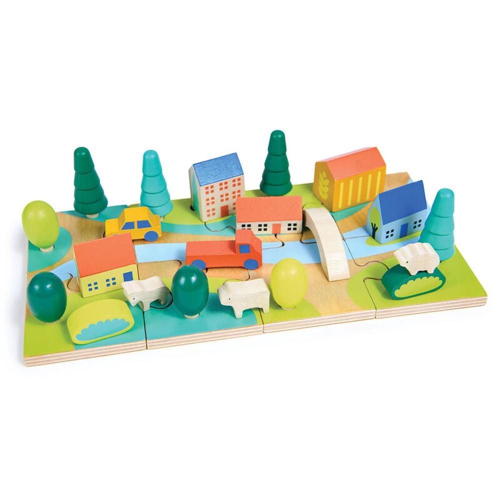 Mentari Tiny Town Jigsaw Puzzle, 0191856073147