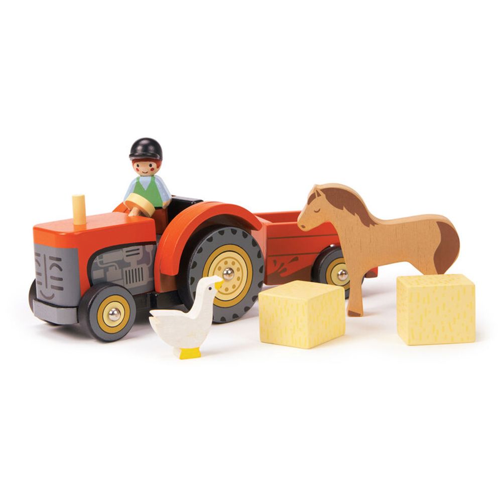 Tender Leaf Toys Farmyard Tractor Playset by Tender Leaf Toys - ISBN: 0191856084853