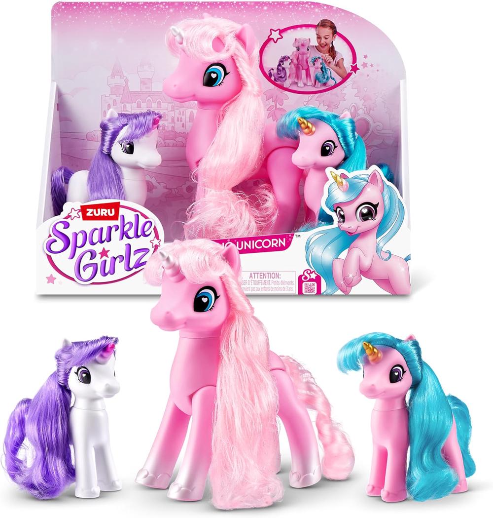 Zuru Sparkle Girlz Unicorns, 3 Pack, 0193052021151