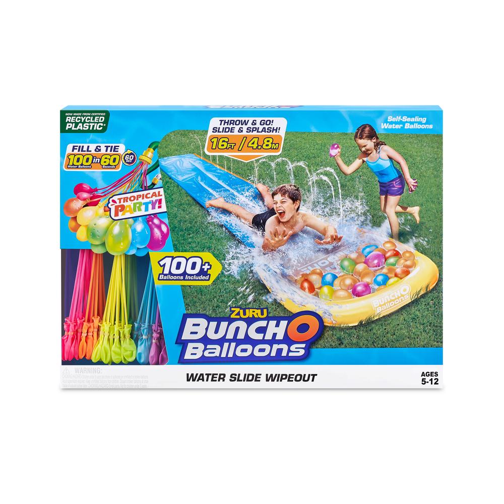 Bunch O Balloons - Tropical Party Water Slide with 100  Water Balloons, 0193052043405