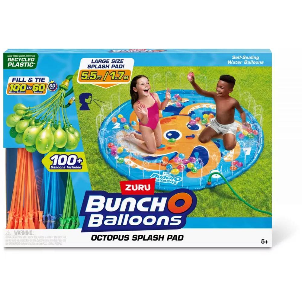 Bunch O Balloons Octopus Splash Pad with 100 Water Balloons, 0193052057136