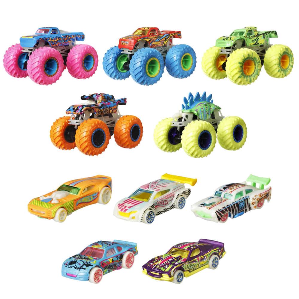 Hot Wheels Monster Trucks Gitd Bundle, 0194735006304