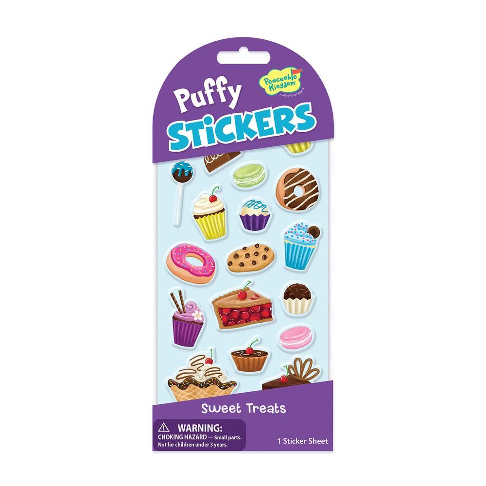 Peaceable Kingdom Puffy Stickers (Sweet Treats), 0195130032752