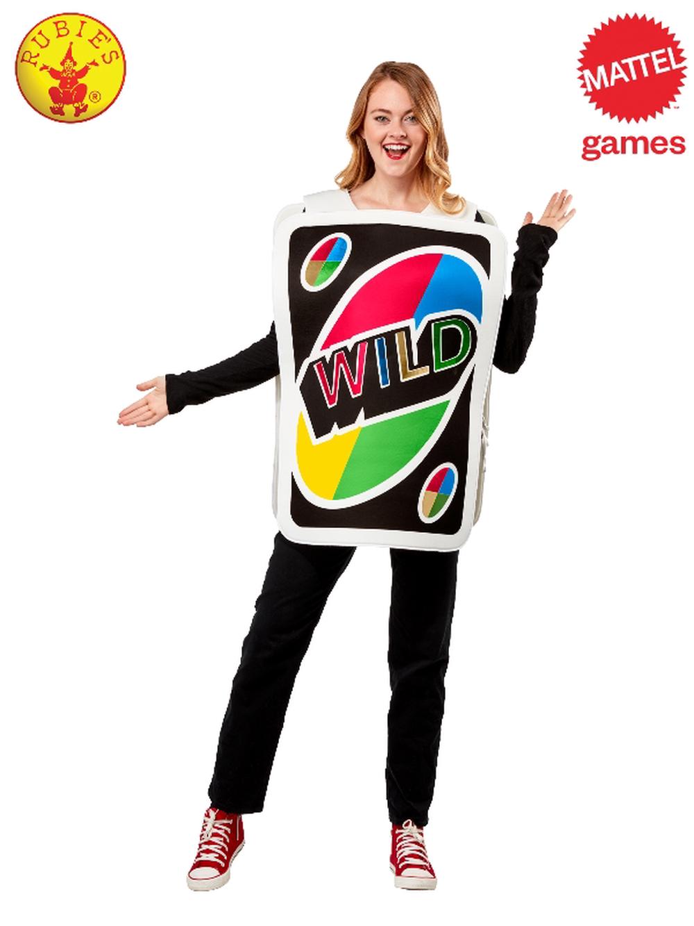 Uno Wild Card Adult Tabard Costume - Adult, 0195884021941