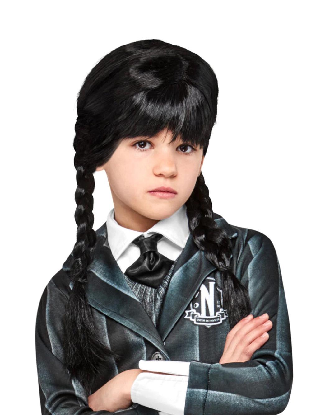 Rubies Wednesday Wig (Netfllix Series) - Child, 0195884048382