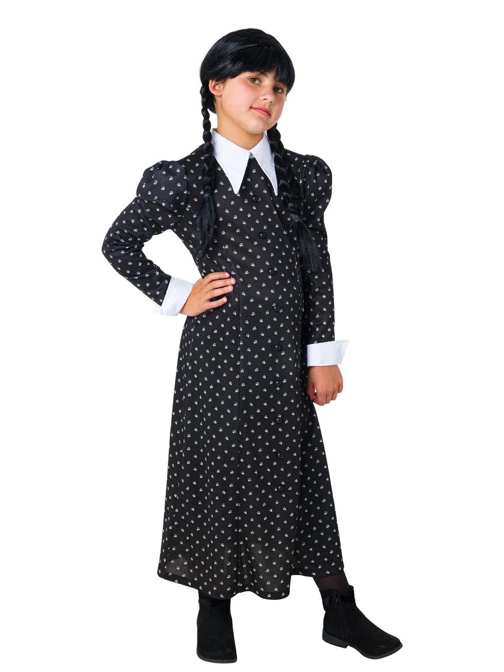 Rubies Wednesday Deluxe Costume (Netflix) - 6-8 Years, 0195884055724