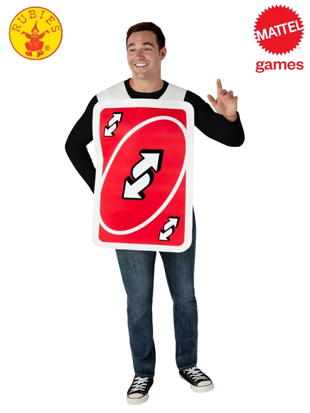 Uno Reverse Card Adult Tabard Costume - Adult, 0195884064481