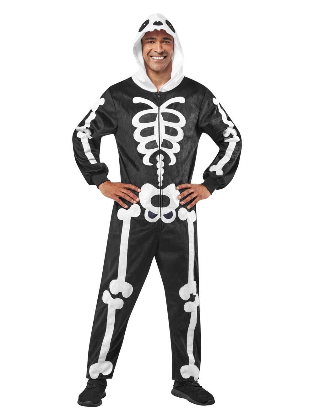 Rubies Skeleton Onesie Costume - Large-XL, 0195884065402