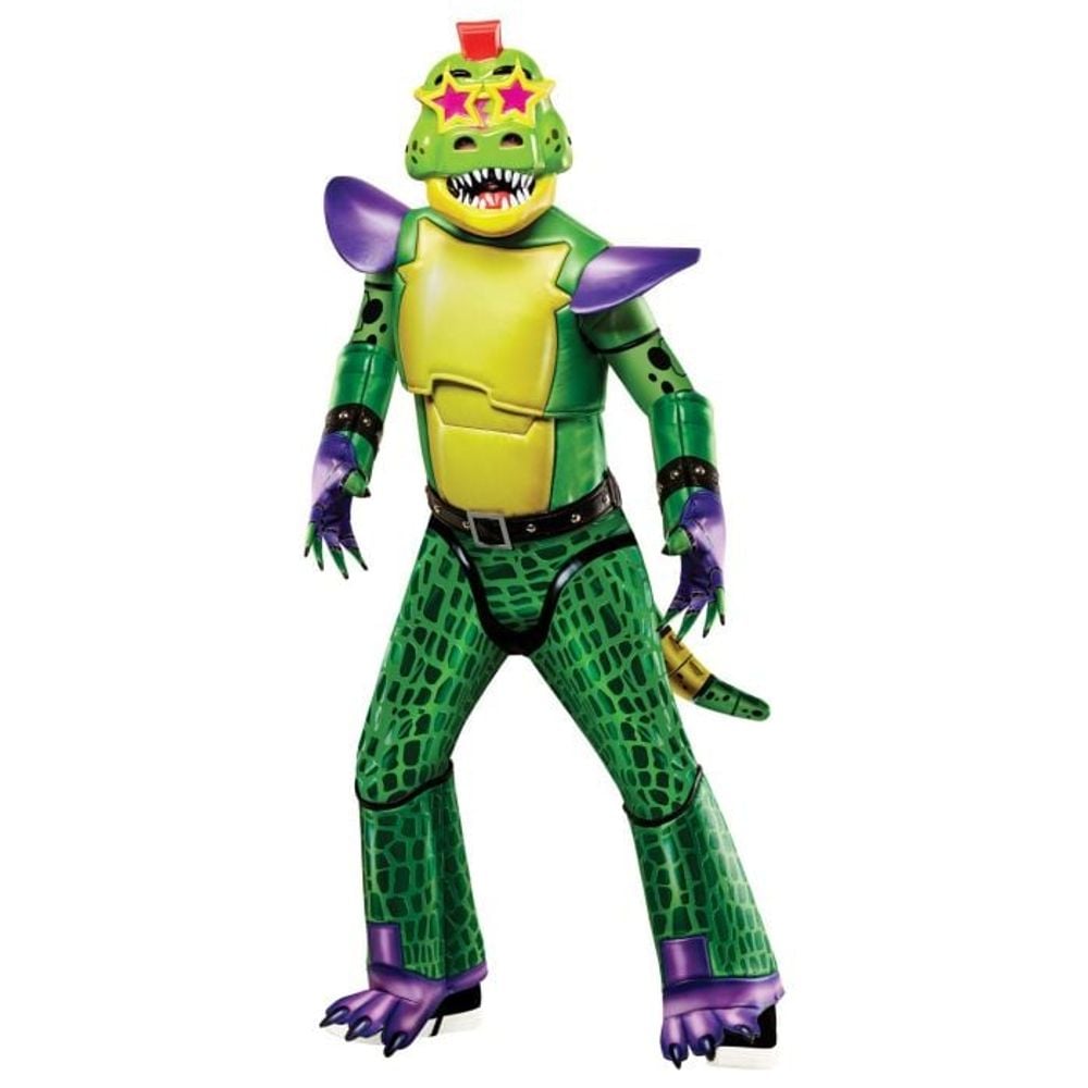 Rubies Deerfield Glamrock Monty Gator Fnaf Deluxe Costume Costume - 11-13 Yrs by Rubies Deerfield - ISBN: 0195884068199