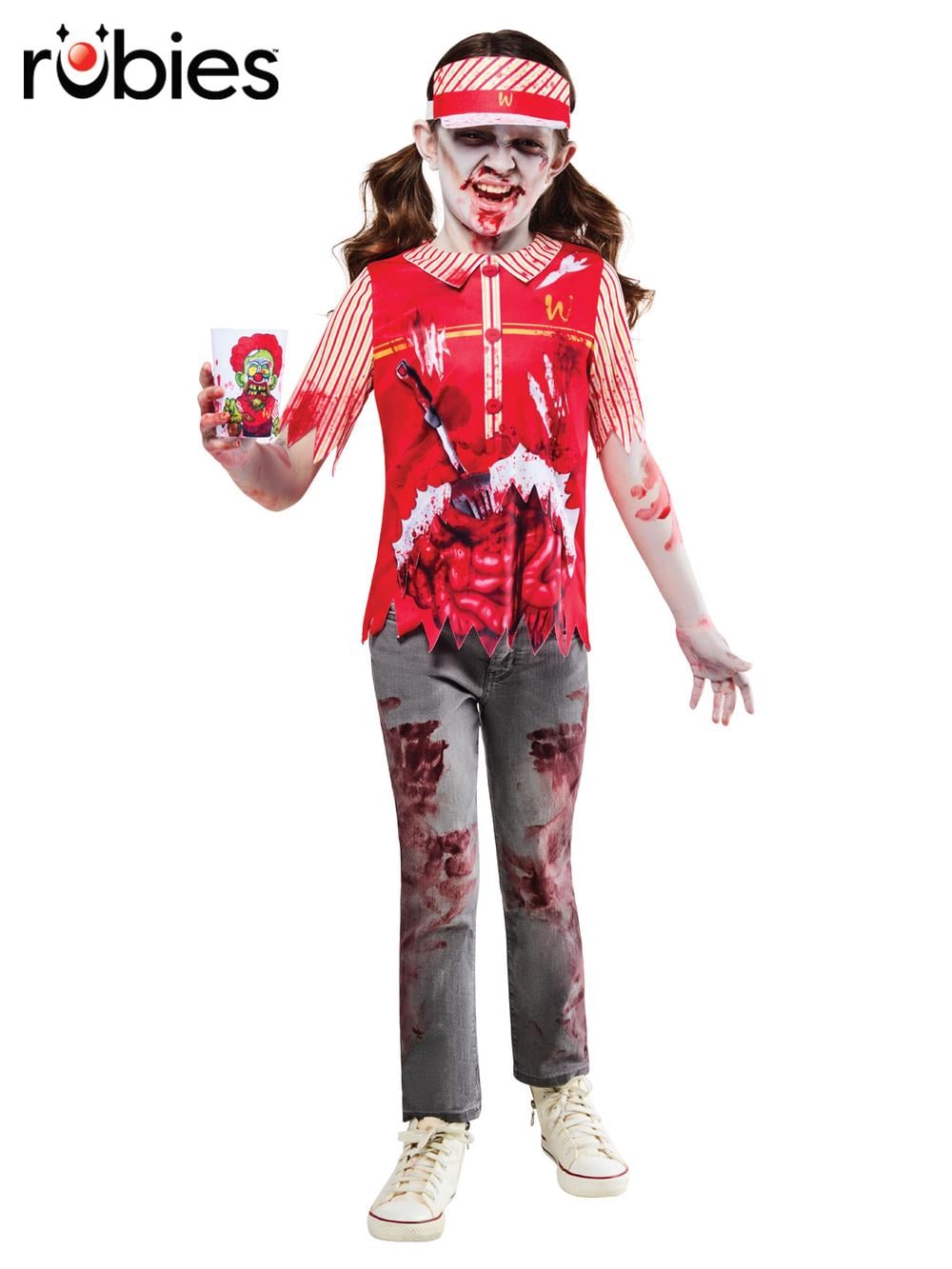 Rubies Deerfield Zombie Burger Worker Costume, Child - 9-10 Years by Rubies Deerfield - ISBN: 0195884133057
