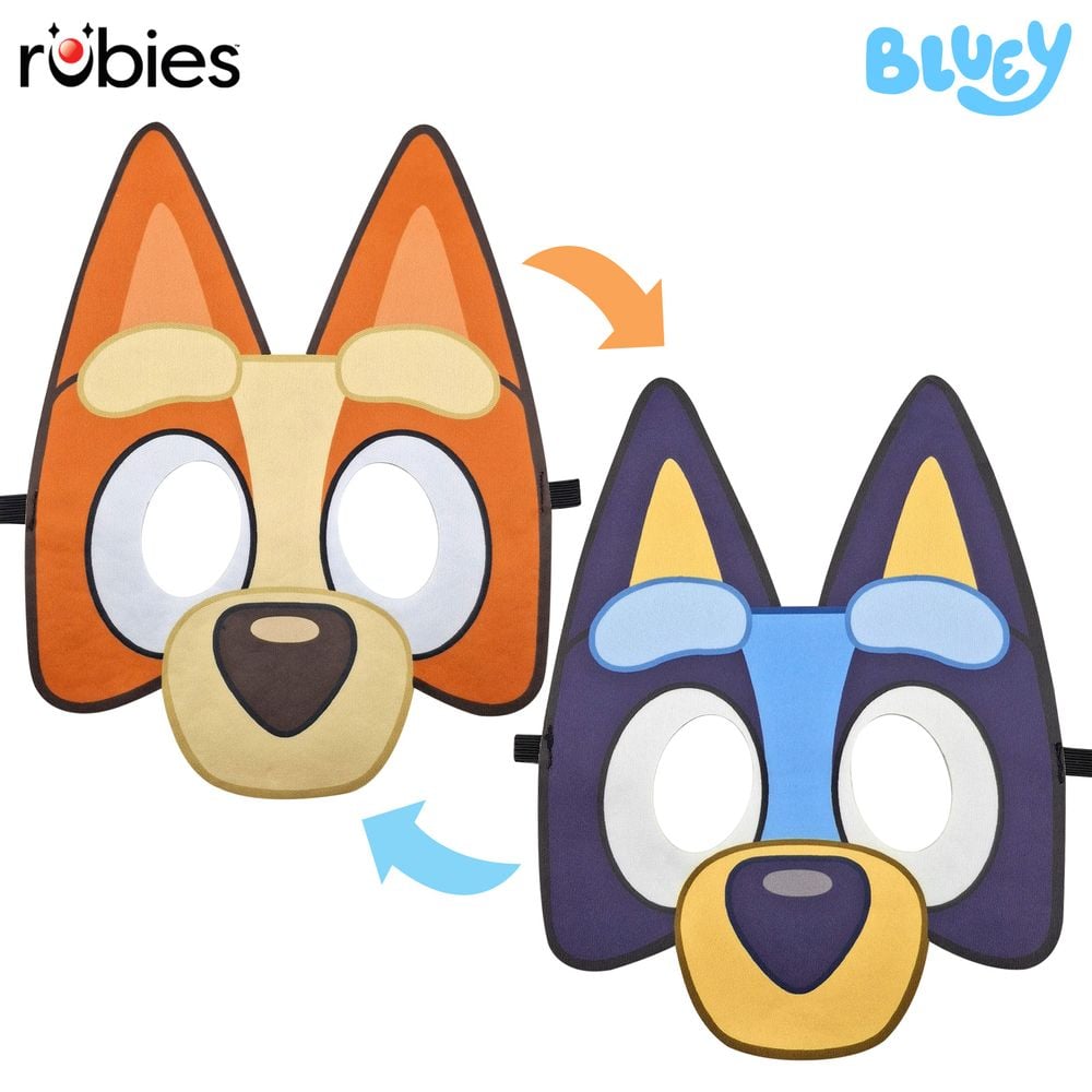 Rubies Deerfield Bluey To Bingo Reversible Mask, Child by Rubies Deerfield - ISBN: 0195884160206