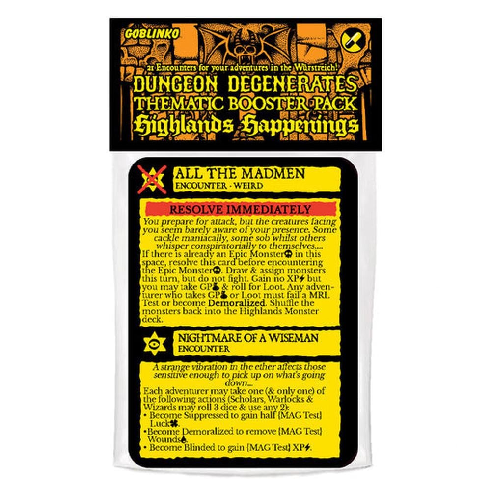 Quartermaster Direct Dungeon Degenerates - Hightlands Happenings Booster by Quartermaster Direct - ISBN: 0197644944279