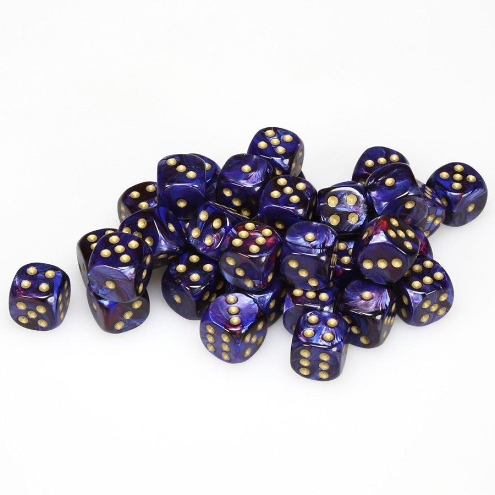 Chessex 36D6 Scarab Royal Blue/Gold Dot Dice by Chessex - ISBN: 0601982025922