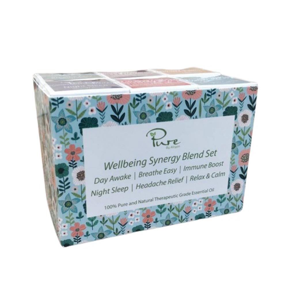 Synergy Blend Essential Oil Set, 6 Piece (Wellbeing), 0603765378836