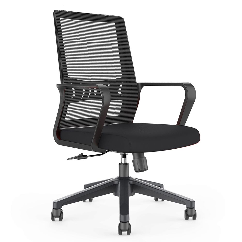 HelloFurniture Ezel Medium Back Office Chair (Black) by HelloFurniture - ISBN: 0616050688862