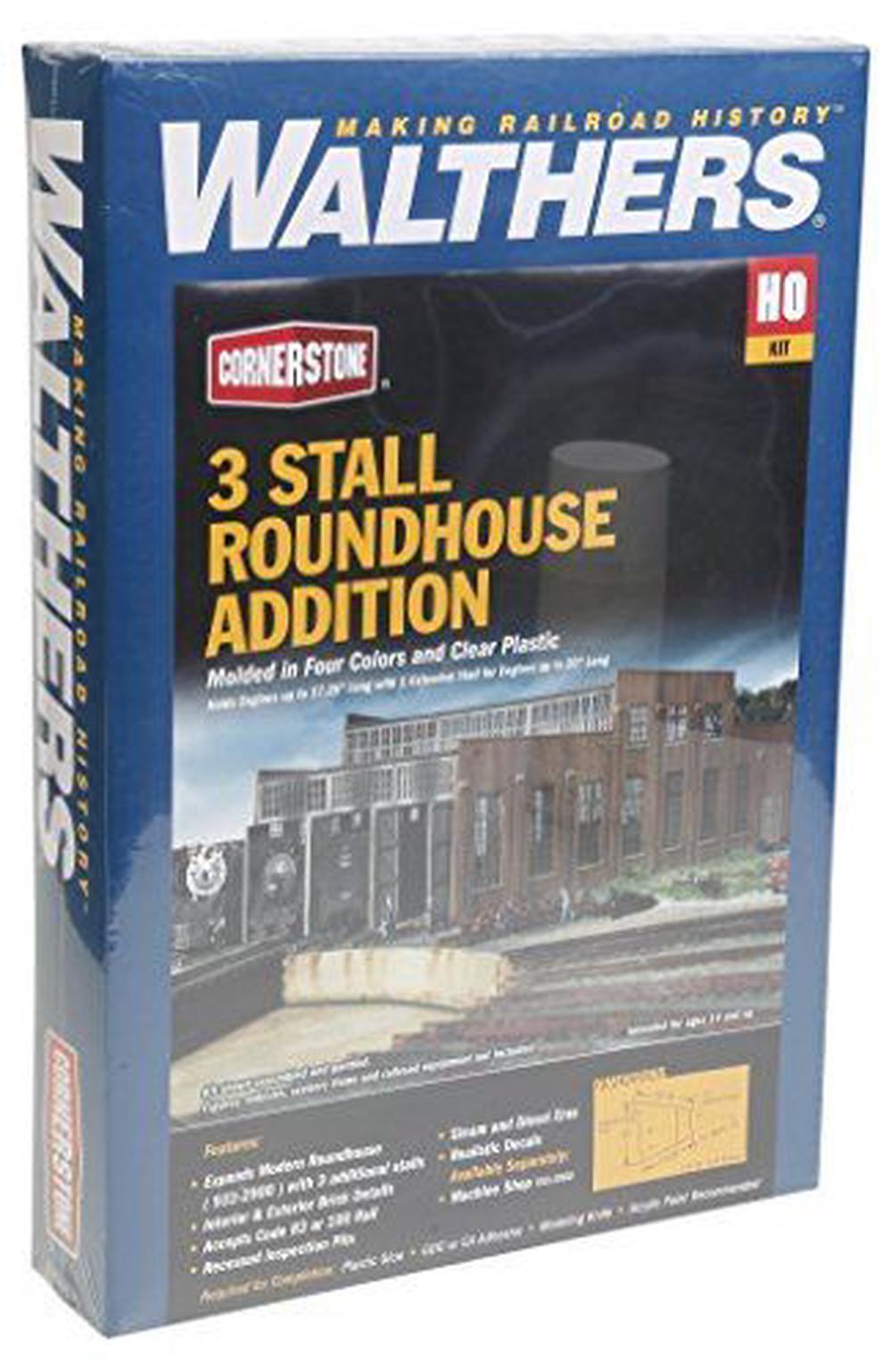 Walthers Cornerstone Series Kit HO Scale Modern Roundhouse Add-On ...