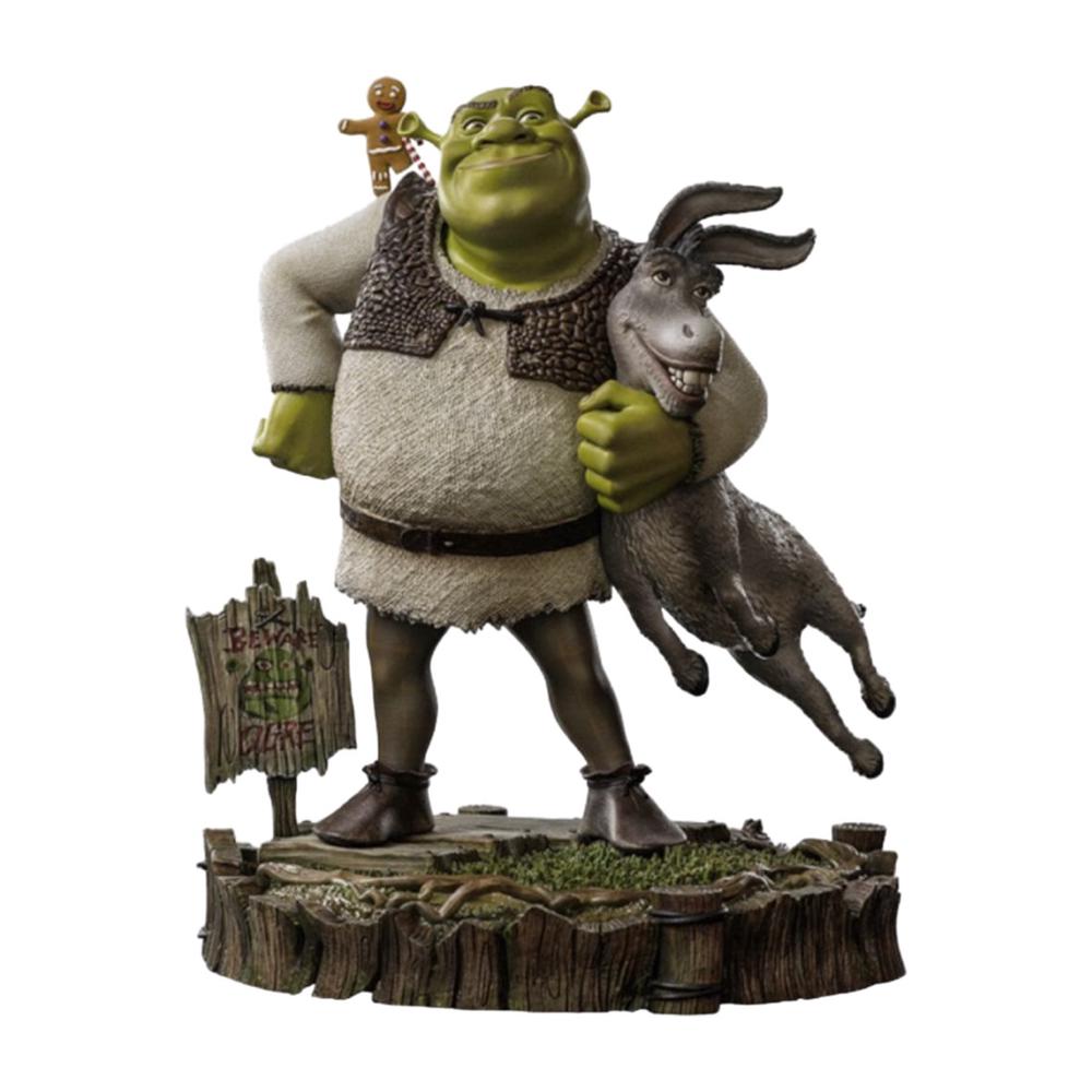 Iron Studios Shrek - Shrek, Donkey & GingerbMan Deluxe 1:10 Statue, 0618231951963
