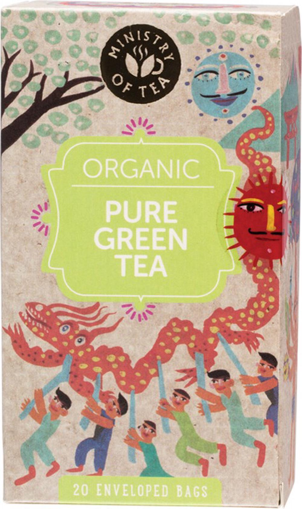 Herbal Tea Bags, 20 Pieces (Pure Green Tea), 0619286717009