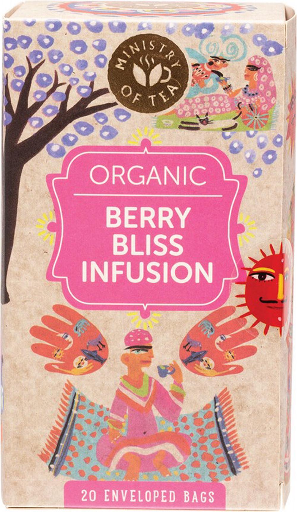 Herbal Tea Bags, 20 Pieces (Berry Bliss Infusion), 0619286721006