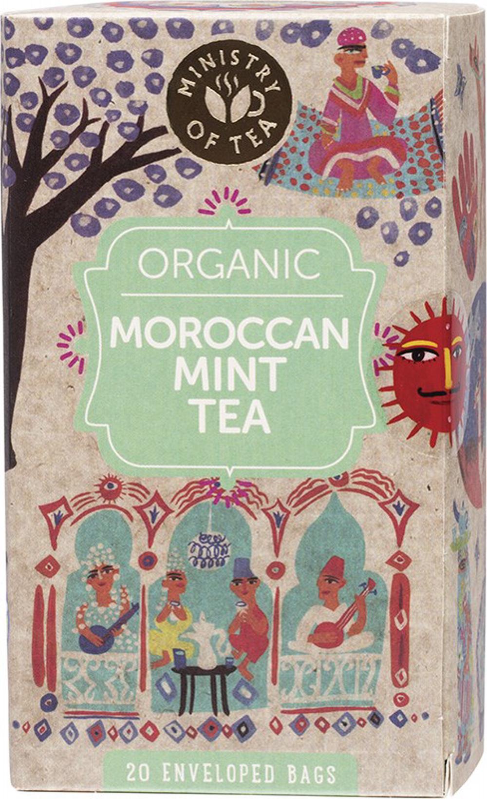 Herbal Tea Bags, 20 Pieces (Moroccan Mint Tea), 0619286722003