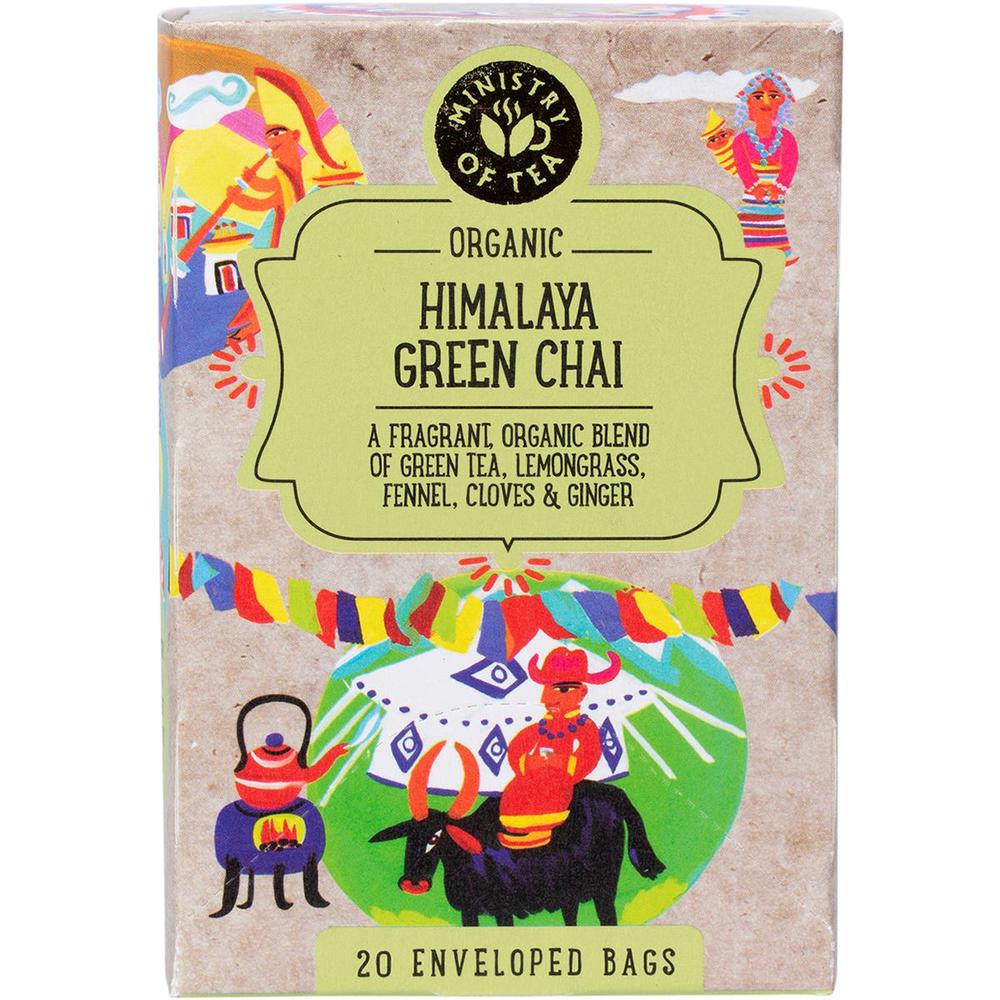 Organic Himalaya Green Chai Tea Bags, 20's, 0619286726001
