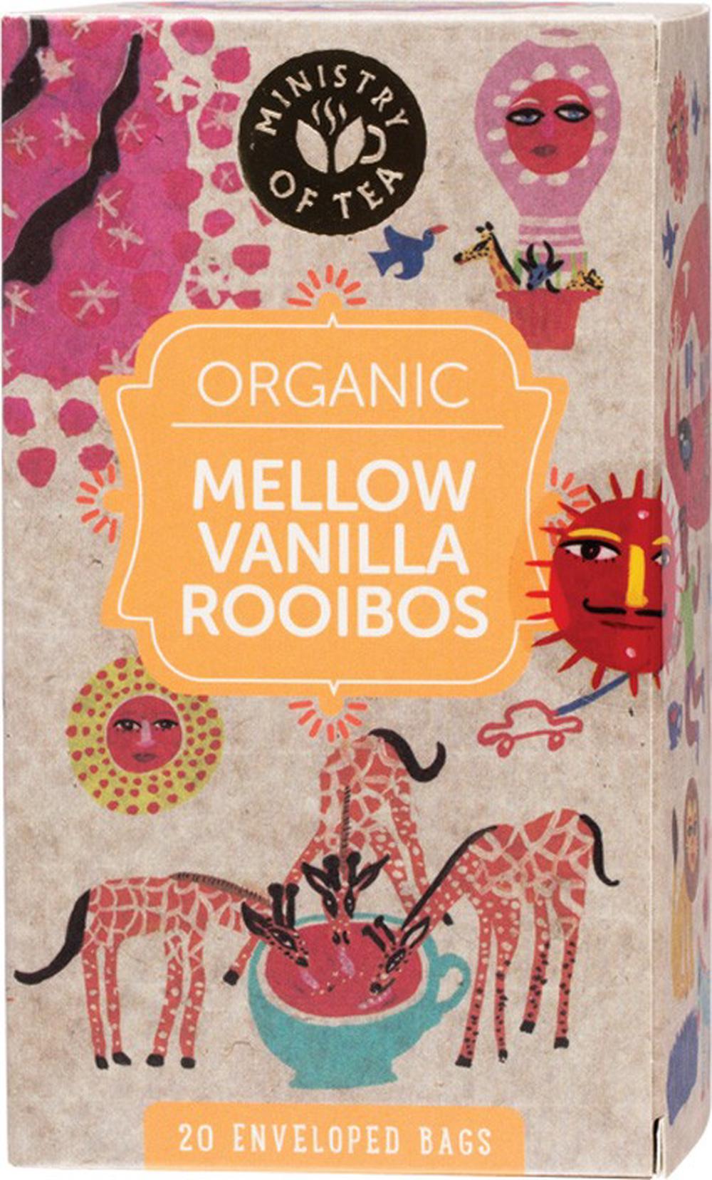Herbal Tea Bags, 20 Pieces (Mellow Vanilla Rooibos), 0619286732002