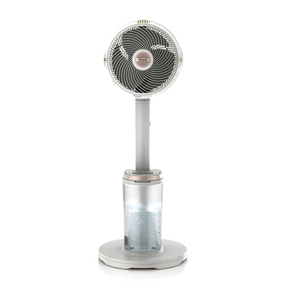 Shark FlexBreeze Pro Mist Indoor Outdoor Pedestal & Table Fan With Water Tank (Dove) by Shark - ISBN: 0622356362627