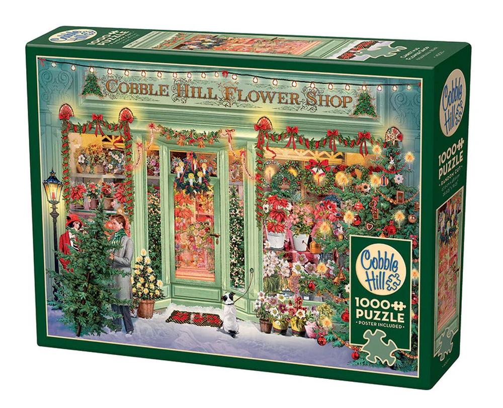 Cobble Hill Christmas Flower Shop Jigsaw Puzzle, 1000pc, 0625012400114