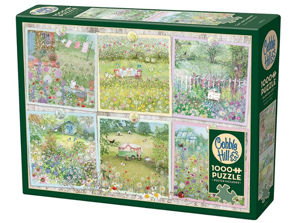 Cobble Hill Cottage Gardens Jigsaw Puzzle, 1000 Piece, 0625012400138