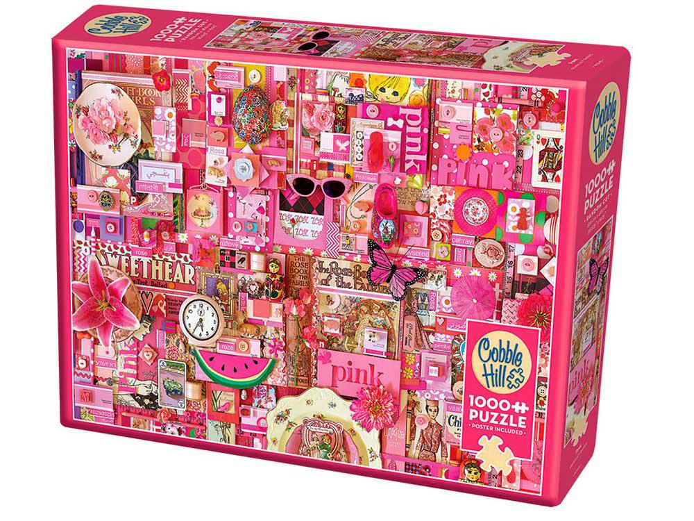 Cobble Hill Rainbow Project Pink Jigsaw Puzzle, 1000 Piece, 0625012400558