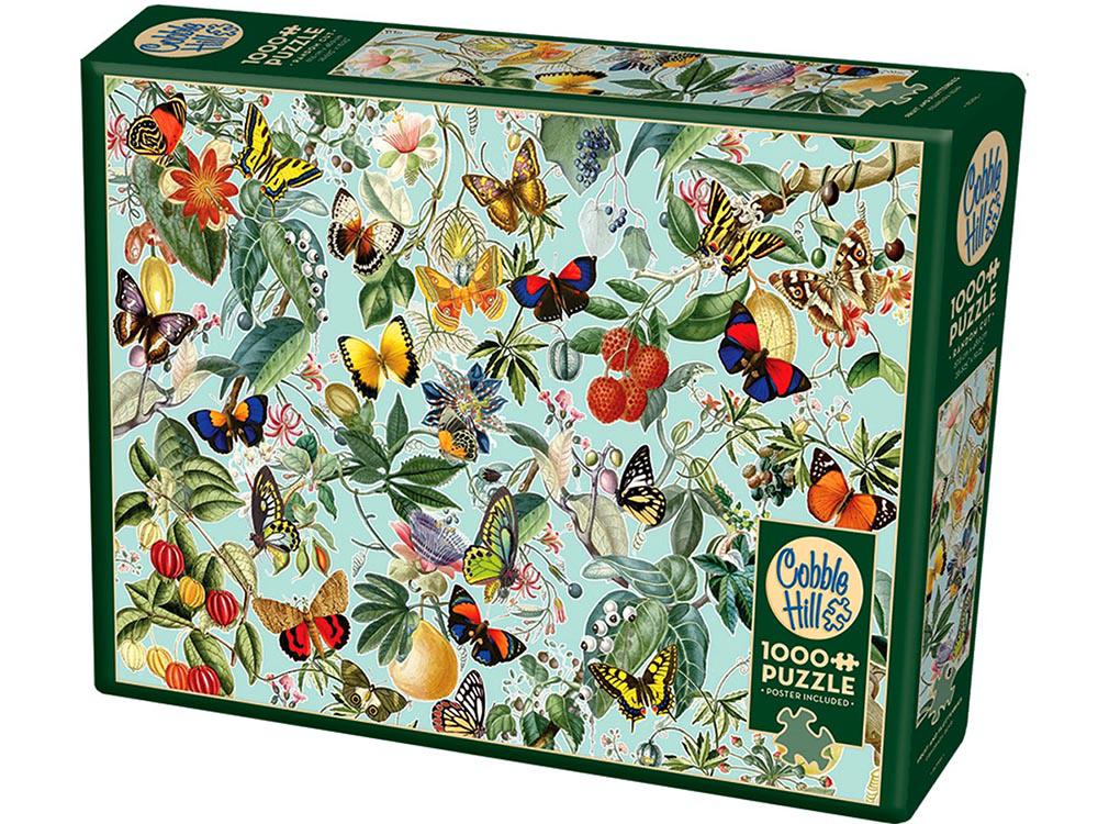 Cobble Hill Fruit & Flutterbies Jigsaw Puzzle, 1000pc, 0625012400831