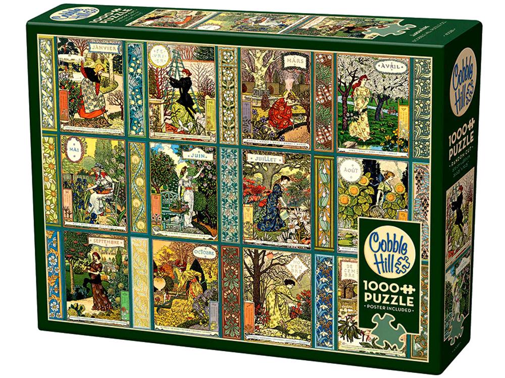 Cobble Hill Gardener's Calendar Jigsaw Puzzle, 1000pc, 0625012400893