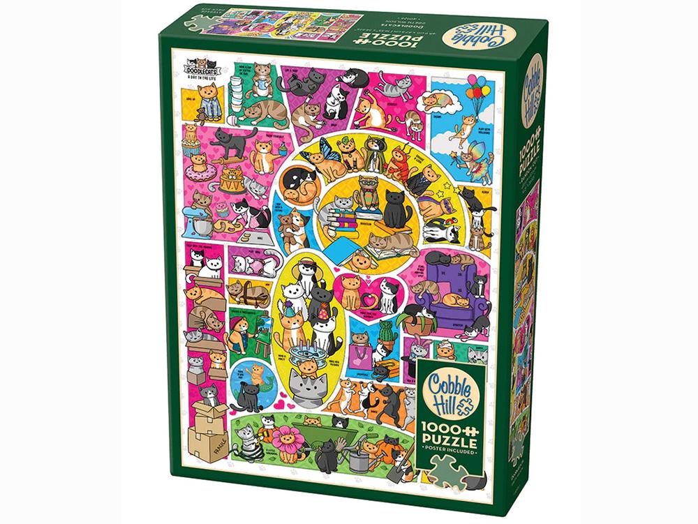 Cobble Hill Doodlecats Jigsaw Puzzle, 1000 Piece, 0625012401265
