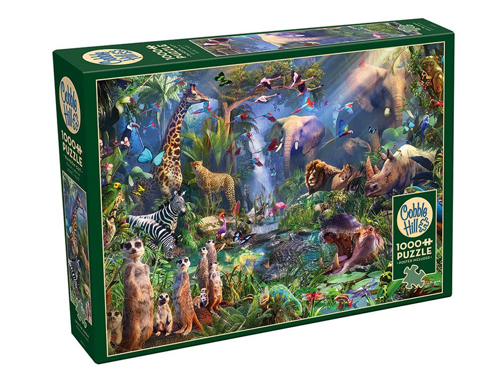 Cobble Hill Into The Jungle Jigsaw Puzzle, 1000 Piece, 0625012401876