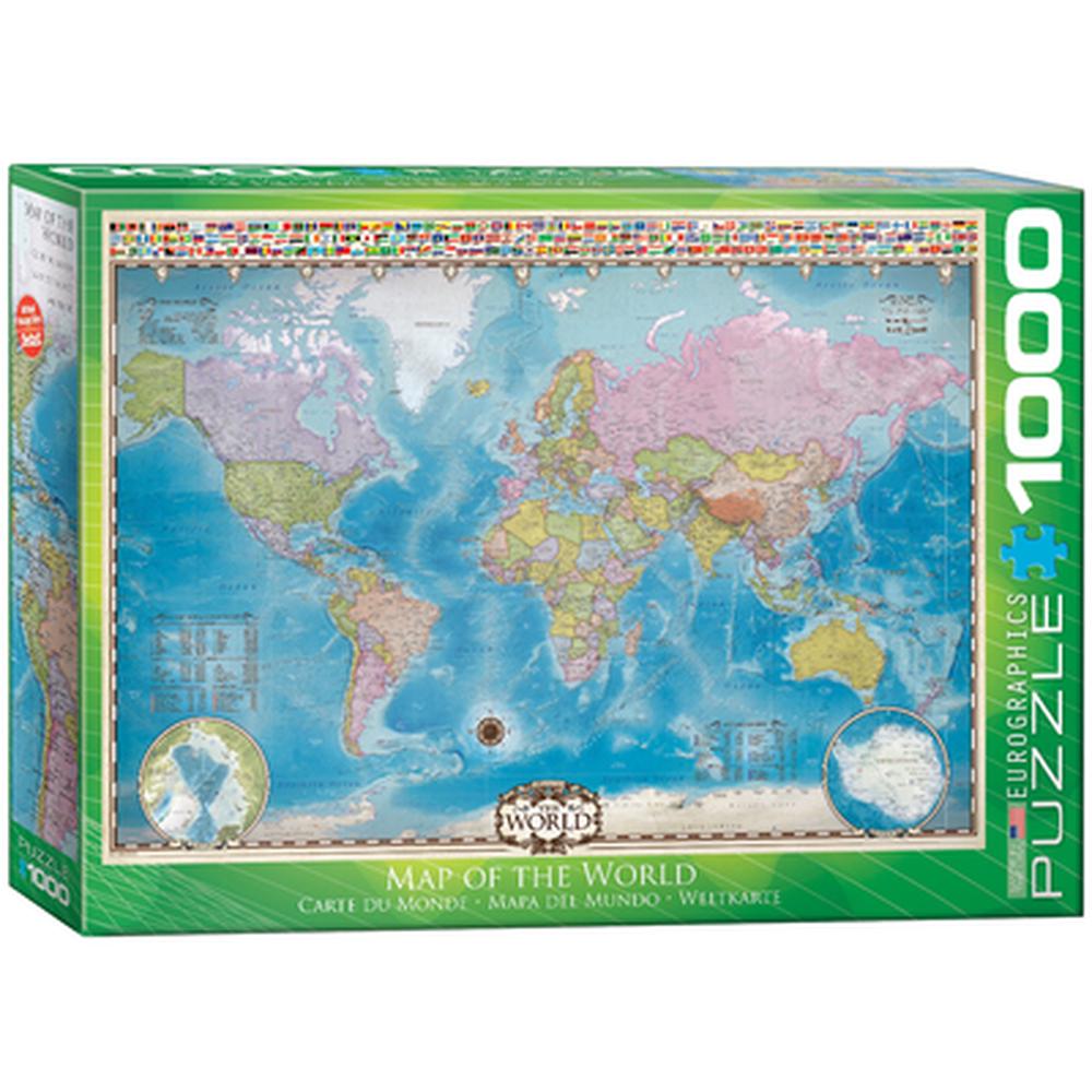Antique World Map - 1000 Piece Jigsaw Puzzle by Educa