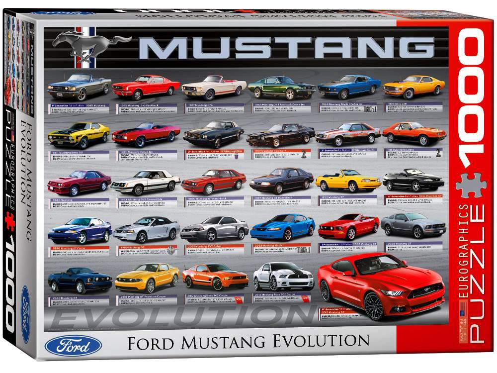 EuroGraphics Ford Mustang Evolution Jigsaw Puzzle, 1000 Piece, 0628136606844