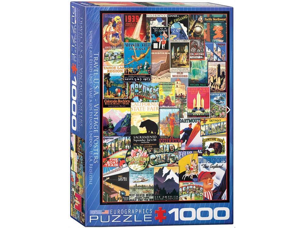 Eurographics Travel Usa Vintage Posters Jigsaw Puzzle 1000 Piece Buy